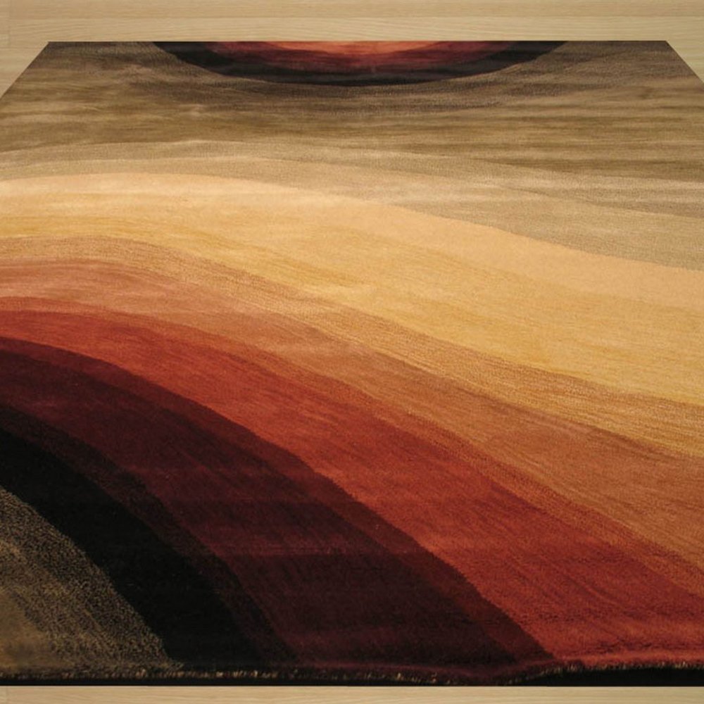 Marley Abstract Wave Rug - Picture 3 of 3